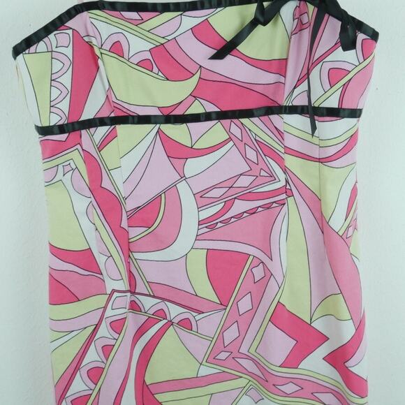 Vintage Size 6 Dress Y2K Mini Preppy Pink Retro Print Quirky Feminine Retro Glam - Picture 4 of 9